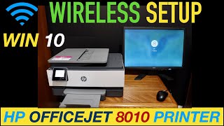 HP OfficeJet 8010 SetUp Windows 10 PC  Laptop [upl. by Bohannon]