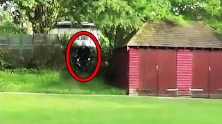 12 Scariest Slender Man Sightings Caught on Tape [upl. by Kung]