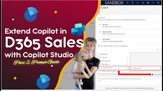 Extending Copilot in D365 Sales  Part 2 Prompt Guide [upl. by Caryl]