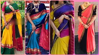 👌Mysore Silk Sarees collections 2024 Multicolor Mysore Silk Sarees ideas prayankfashions [upl. by Oflodor]