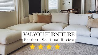 Valyou Feathers Sectional Review [upl. by Lydell886]