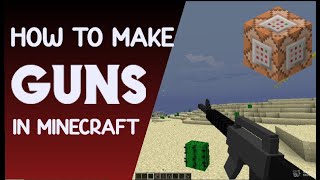 How To Make A Gun In Minecraft No Mods [upl. by Ialohcin790]