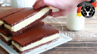 How to make Milk Slice  Recipe for German Milchschnitten ✪ MyGermanRecipes [upl. by Irovi747]