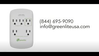 Greenlite Tier 1 Advanced Power Strip Operation for 5 Outlet and 5 Outlet with Charging Ports [upl. by Ibmat]