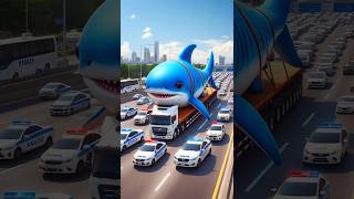 ❤️ Evolution of Catapillar Big Shark Transporting In Truck 🥰 2 cat cute love shorts [upl. by Meuser425]