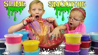 Mixing ALL MY SLIMES Giant DIY Slime Smoothie [upl. by Loftis]