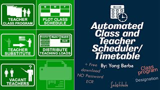 Automated Class and Teacher Scheduler  Timetable for Schools [upl. by Nadda209]