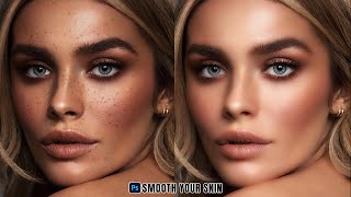 Smooth Skin in Adobe Photoshop  Skin Retouching Photoshop Tutorial 2024 [upl. by Itnaihc]