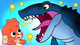 Club Baboo  Mosasaurus for Kids  Dinosaur Cartoon videos  TRex Mosasaurus and more [upl. by Nakashima466]