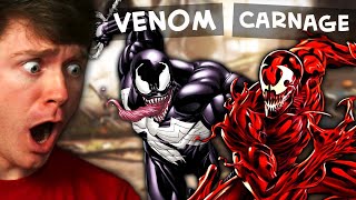 Reacting to VENOM vs CARNAGE the EPIC FIGHT [upl. by Mccowyn719]