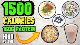 1500 Calorie Meal Plan  Super High Protein Diet For Fat Loss [upl. by Card]