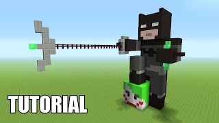 Minecraft Tutorial How To Make A BATMAN Statue Batman V Superman [upl. by Eliades]