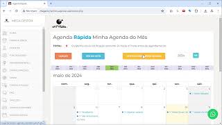 Agenda em formato de Calendário por mês e semanal [upl. by Aihc]