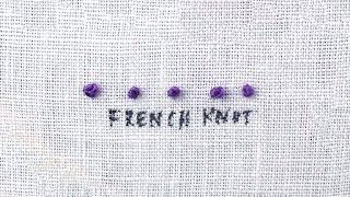 How to do a French Knot [upl. by Laurinda352]