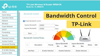 How to Limit Internet Speed of WiFi Users in TPLink Router  Bandwidth Control [upl. by Drofnelg]