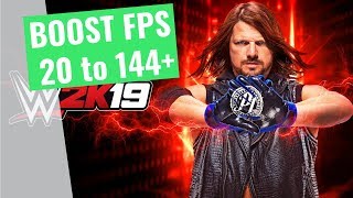 WWE 2K19  How to BOOST FPS and performance on any PC [upl. by Germain564]