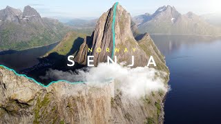 Senja Norway 4K  Road trip Hiking amp Sleeping in a Tent [upl. by Enylhsa]