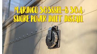 How To Install Marinco 303SSELB Stainless Steel 30A Shore Power Inlet RV Skoolie Van Conversion [upl. by Milburr]