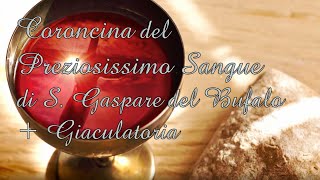 Coroncina del Preziosissimo Sangue di S Gaspare del Bufalo  giaculatoria [upl. by Ordnael971]