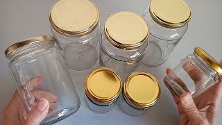 DIY  3 EASY IDEAS with GLASS JARS 🌼 RECYCLING ♻ CRAFTS 😍 FROM TRASH to TREASURE💕 [upl. by Darom]