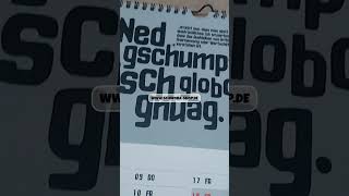 Der Januar aus unserem Schwoba Kalender 2025 [upl. by Ahsimaj]