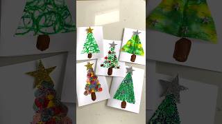 5 Christmas Card Ideas for Kids Christmas Art for Kids ✨🎄 learningthroughplay artforkids [upl. by Quent]