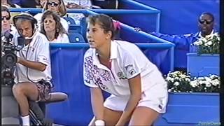 Monica Seles vs Arantxa SanchezVicario 1992 US Open Highlights [upl. by Stonwin]