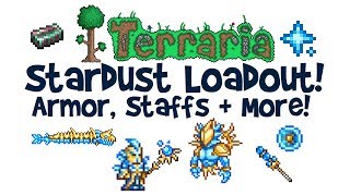 Terraria Stardust Armor Stardust Dragon amp Cell Staff  Guardian Loadout How to get  much more [upl. by Nnylrac]