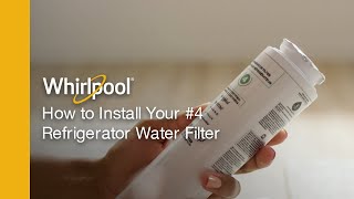 How to replace your Whirlpool® Refrigerator Filter  EveryDrop® Filter 4 [upl. by Ahsenak]