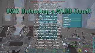 BWC Defending against a WLDD Flood ARK OFFICIAL PVP PS5 [upl. by Gaige195]