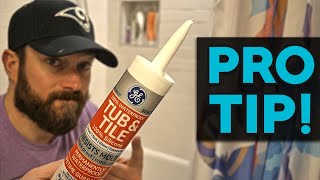 How to Caulk a Tub with GE Tub amp Tile Pro tip [upl. by Elad]