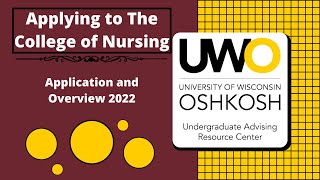 College of Nursing Application and Overview 2022 [upl. by Haggerty378]