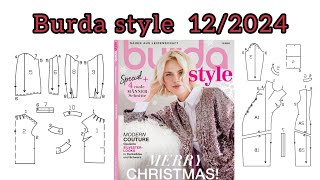 Burda style 122024full preview and complete line drawing [upl. by Ikir]