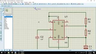 Circuito Integrado 555 Configuración Astable con Proteus  PARTE 1 [upl. by Ettenrahs904]