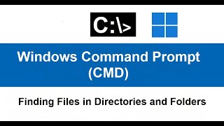 Look for specific files in directories with CMD [upl. by Yelyab]