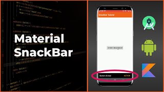 Material SnackBar with Action Tutorial Android Studio 2020 [upl. by Lurline]