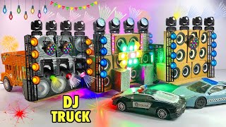 DIY Mini Wedding DJ Road Lights shaadi wala DJ  Creative DJ with Loading Truck Decoration DJ Lights [upl. by Yelsna]