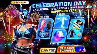 New Year Event Free Fire 2024🥳🤯  Free Fire New Event  Ff New Event  Upcoming Events In Free Fire [upl. by Ahsitul]