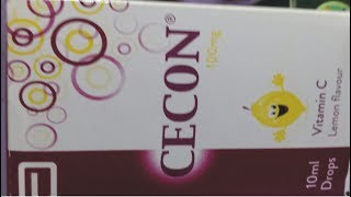 Cecon Vitamin C  drops is Used forTissue repair Scurvy Cell damage Wound Healing [upl. by Joselow]