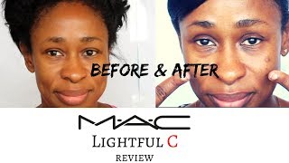 Before amp After M A C Lightful C [upl. by Damalus]