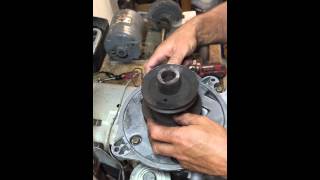 How to remove stuck lawnmower drive pulley [upl. by Yentruok]