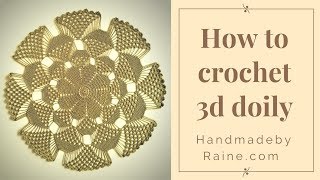 How to crochet 3d doily [upl. by Aseretairam]