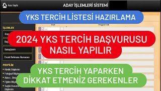 2024 YKS TERCİH NASIL YAPILIR  YKS 2024 TERCİH İŞLEMLERİ NASIL YAPILIR [upl. by Ardnola]