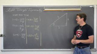 Right Triangle Trigonometry Part 1 Finding Missing Sides [upl. by Thissa]