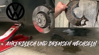 VW Ankerblech und Bremsen vorne tauschen EASY [upl. by Odlavso816]