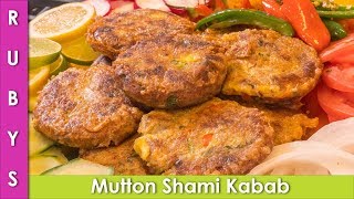 Mutton Shami Kabab Bakra Eid Recipe in Urdu Hindi  RKK [upl. by Mali]