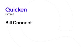 Quicken Simplifi  Bill Connect [upl. by Sillert476]