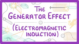 GCSE Physics  Generator Effect  Electromagnetic Induction 81 [upl. by Anilejna]