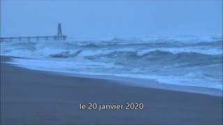 Tempête Gloria à PortLeucate [upl. by Retsel31]