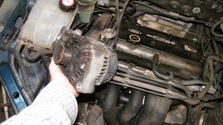 Ford Focus Alternator Change 16 Liter [upl. by Adigirb]